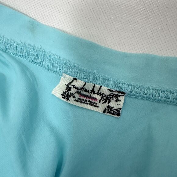 Elegant Blue Lace Trim Skirt - Picture 4 of 9